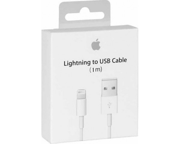 Apple Regular USB to Lightning Cable Λευκό 1m (MQUE2ZM/A)