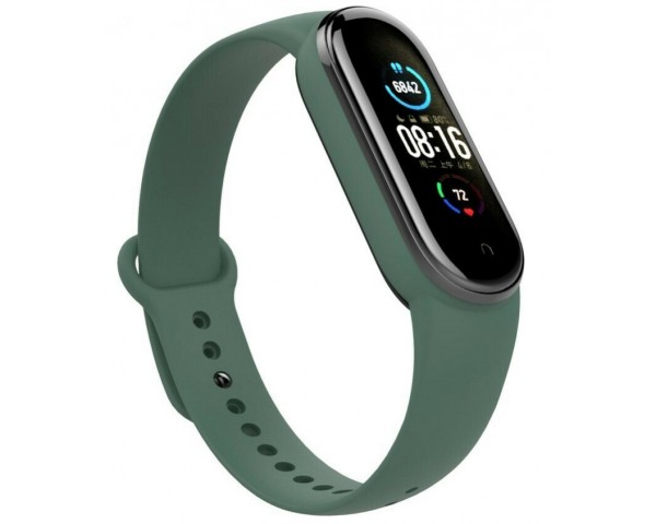 Λουράκι Σιλικόνης Πράσινο Σκούρο (Mi Band 5)