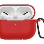 Senso Θήκη Σιλικόνης με Γάντζο σε Ροζ χρώμα για Apple AirPods Pro