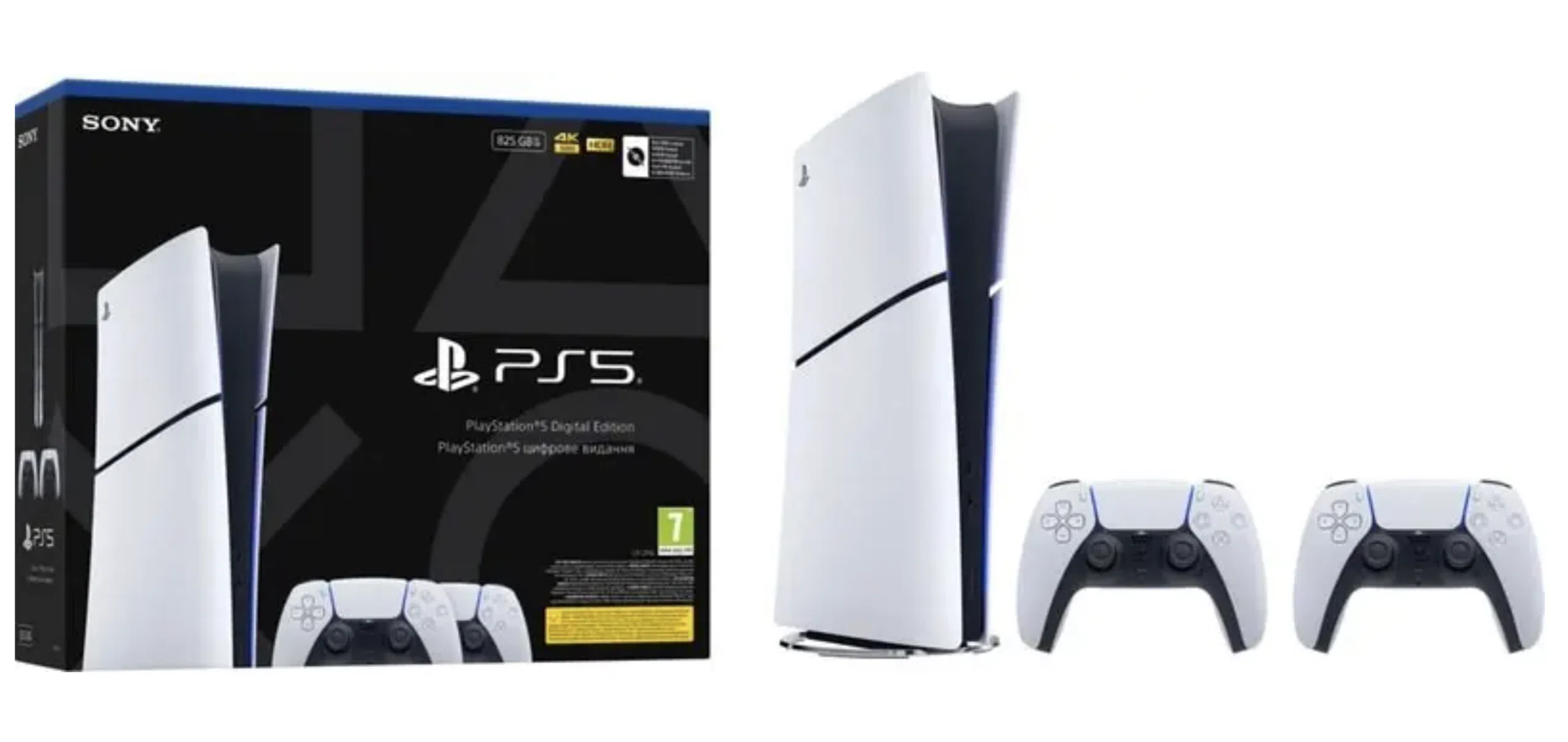 Screenshot 2026-07-31 at 2.03.56 PM Sony PlayStation 5 Digital Edition Slim 825GB & 2x DualSense - Image 1