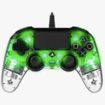 Nacon Wired Illuminated Compact Controller για PS4 Crystal Green
