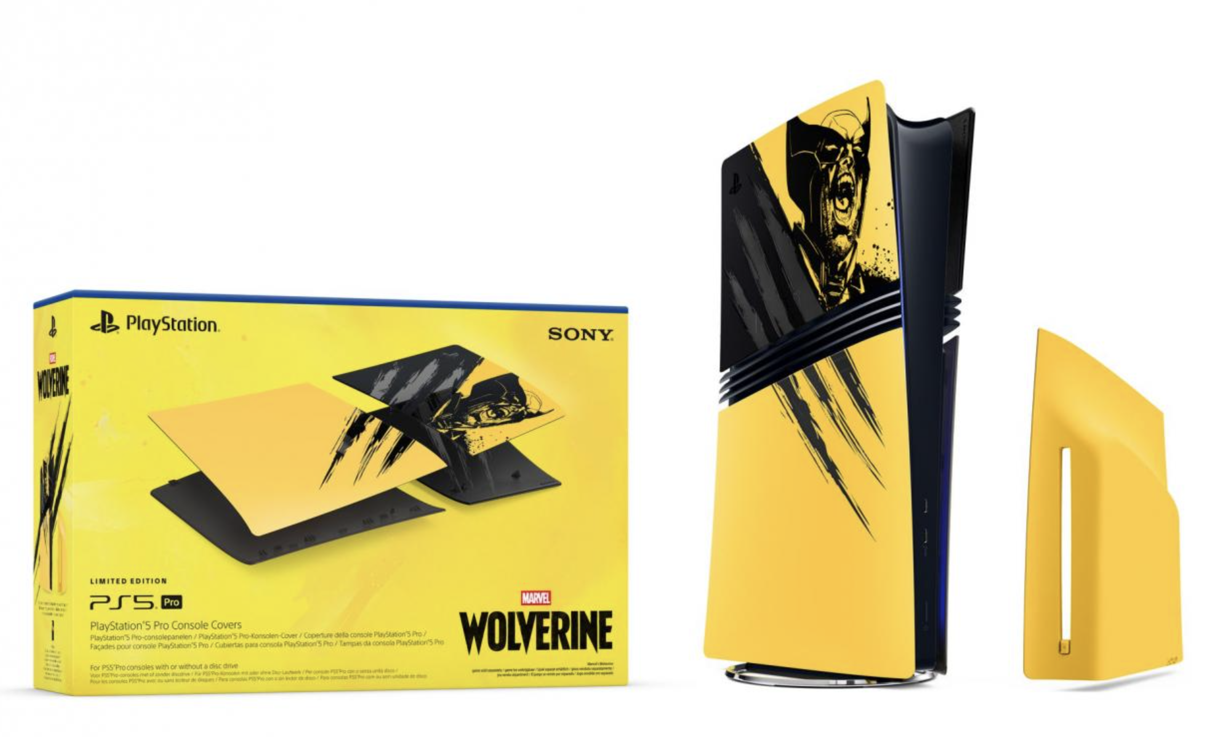 Screenshot 2026-10-28 at 3.33.36 PM PS5 SONY CONSOLE COVER PRO MARVEL WOLVERINE BATTLE YELLOW - Image 1